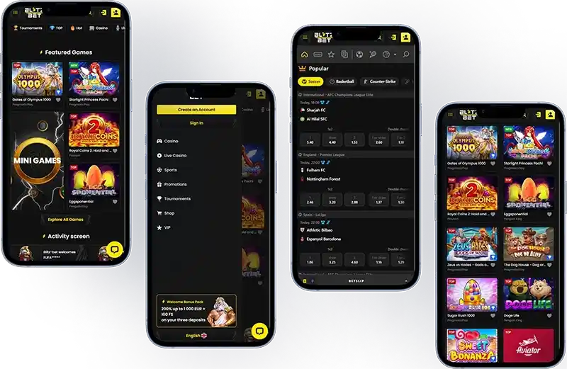 Blitz Bet Casino Mobile Experience